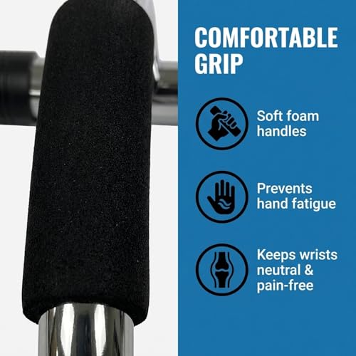 Enhance Upper Body Strength: Training Push Up Bars for Shoulders, Chest & Core - Non-Skid Feet, Compact & Portable