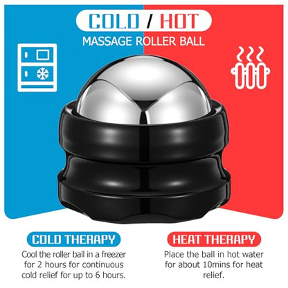 2 Pack Massage Ice Ball Massage Cryo Balls for Muscle Soreness Relief Handheld Therapy and Relax Tool for Plantar Fasciitis Sore Muscles Migraine Injury