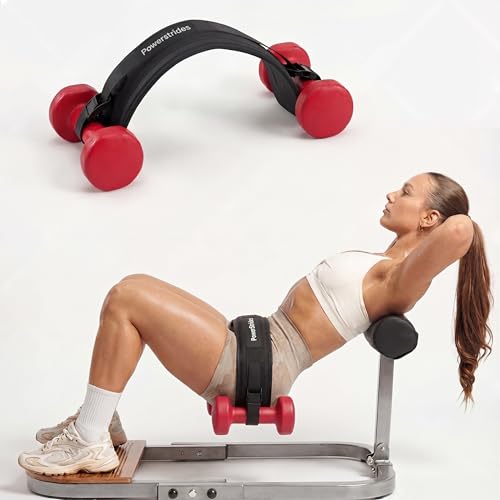 hip thrust belt for dumbbells – Best weightlifting Belt for home gym equipment workout and fitness weight lifting for men and women, perfect weights pad bandes accessories trainer at home for booty, glute and pilates exercise.