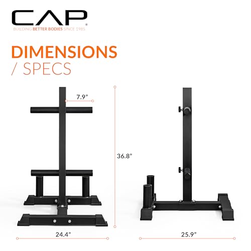 CAP 2-inch Olympic Bumper Plate Weight Set | 100-370 lbs | Multiple Colors | Storage Rack Optional