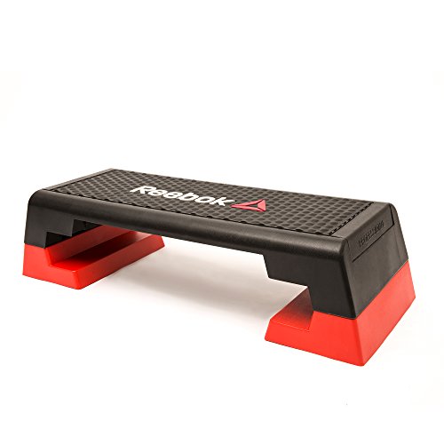 Reebok Fitness Multipurpose Adjustable Aerobic and Strength Training Workout Step Platform for HIIT, Cardio, and General Sessions