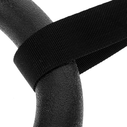 TEHAUX 1 Pair Gymnastic Rings with Adjustable Straps Home Gym Exercise Pull up Rings for Strength Training and Bodyweight Workout for Indoor and Outdoor Calisthenics