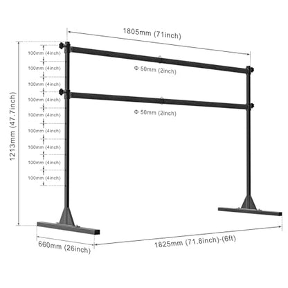 SELEWARE Height Adjustable Ballet Barre Freestanding Ballet Bar Heavy Duty Dance Bar Support Barre Movements Body Stretch Pull-ups, Sturdy Construction Never Fall Apart, Anti-Slip