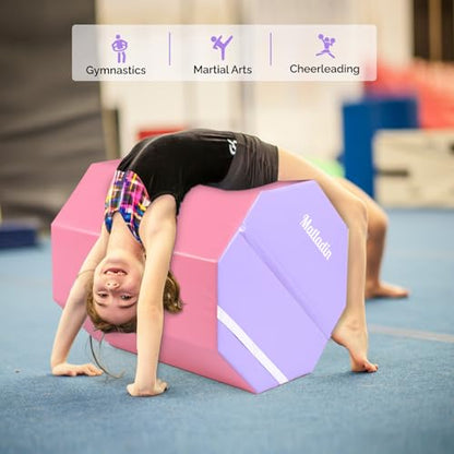 Matladin Gymnastics Octagon Tumbler Skill Shape Trainer, Exercise Gymnastic Equipment Backbend, Handsprings Tumbling Mat for Gym Exercise Cheerleading Martial Arts Home Use
