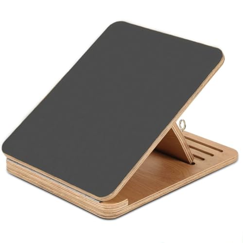 Foldable Calf Stretcher, Portable Wooden Slant Board for Calf Stretching Physical Therapy, Adjustable Foot Incline Board for Squat Stretch, Ankle Leg