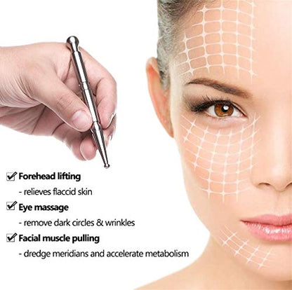 Acupuncture Pen-TMJ Massager Deep Tissue Massage Tool-Trigger Point Massage Relief Pain Therapy Tools Full Body Relaxing Trigger Self-Massage Acupressure Bar (A) - style: A