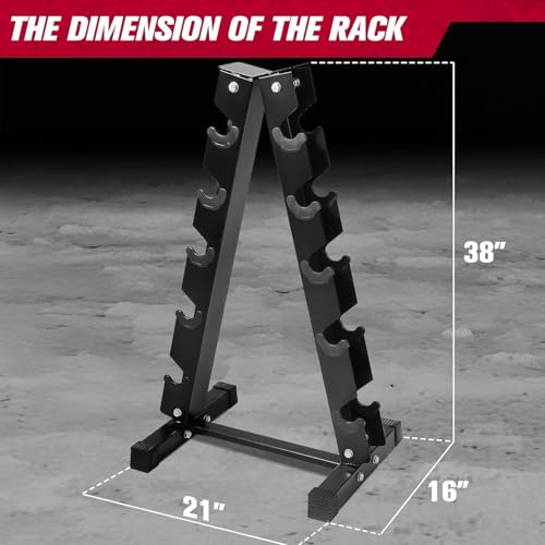 RitFit Rubber Coated Hex Dumbbell Set with Rack, 5-780LB for Home Gym Strength Training, Anti-Slip Knurled Handle, Hexagon Anti-Roll, Heavy-Duty Storage Rack - style: 270 LB Set（10-35LB)