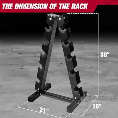 RitFit Rubber Coated Hex Dumbbell Set with Rack, 5-780LB for Home Gym Strength Training, Anti-Slip Knurled Handle, Hexagon Anti-Roll, Heavy-Duty Storage Rack - style: 270 LB Set（10-35LB)
