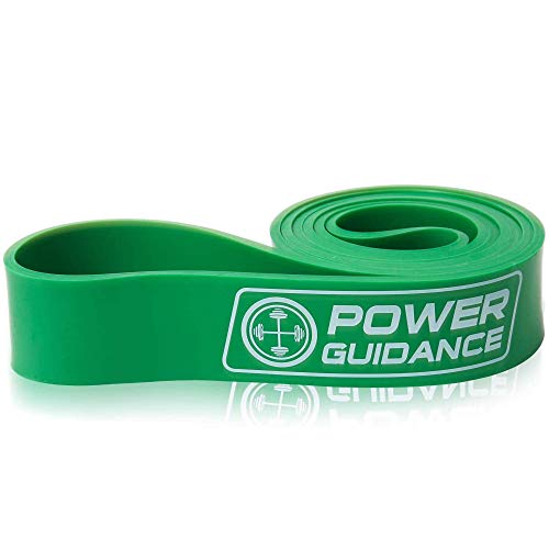 POWER GUIDANCE Pull Up Assist Bands - Stretch Resistance Band - Mobility Band - Powerlifting Bands - by Perfect for Body Stretching, Powerlifting, Resistance Training - color: green