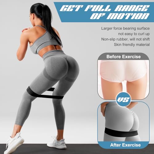 30 Pcs Latex Resistance Bands Resistance Loop Exercise Band for Booty Workout Stretch Exercise Equipment Non Slip Elastic Band for Women Men Home Butt Hip Thigh Fitness Gym Yoga