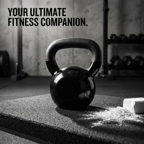 Amber Fight Gear Vinyl Coated Kettlebell Weights | Solid Cast Iron Kettle Bells for Strength Training, Core Workouts & Cardio | Home Gym Exercise Equipment for Men & Women | 5 lbs to 70 lbs