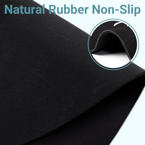 Jump Rope Mat，35.4 x 55.1 inch High-Density Rubber Exercise Mat, Non-Slip and Shock-Absorbing, Suitable for Indoor and Outdoor Home Gym Workouts.