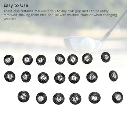 SUNGOOYUE Golf Club Distance Markers, 20 Pack Easy Install Golf Ball Makers Reference for Golfers & Training Sessions