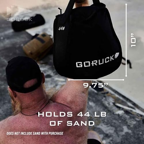 GORUCK Sand Kettlebells Weight for Fitness & Body Workout for Men & Women - for Weightlifting, Dumbbell & Yoga - for Home & Gym Training - size: 44LBS