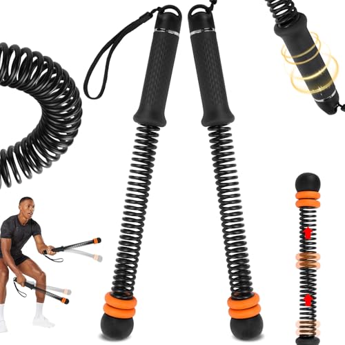 Adjustable Weighted Ropeless Battle Ropes for Home Gym, Heavy Duty Portable Workout Rope for Strength Building & Low-Impact Cardio, Fitness Equipment for Men & Women with HIIT Training - color: Black