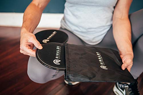 Elite Exercise Sliders - Dual Sided Use for Carpet and Hardwood Floors, Ideal for Legs and Butt Workouts, Portable with Carry Case for Easy Travel