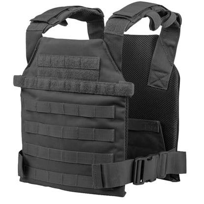 Tactical Weighted Vest for Men and Women Strength Training Running Workout - color: Black
