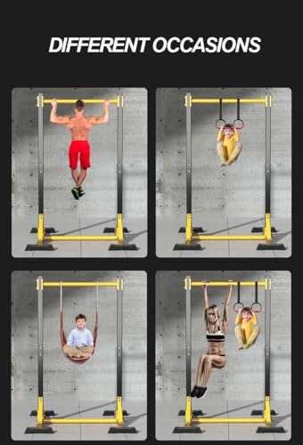 Pull-Up Bar Power Tower Dip Bar Station Fitness Tower Training Workout Equipment Power Racks Home Gym, 14-Level Fully Welded 1300Lbs Capacity