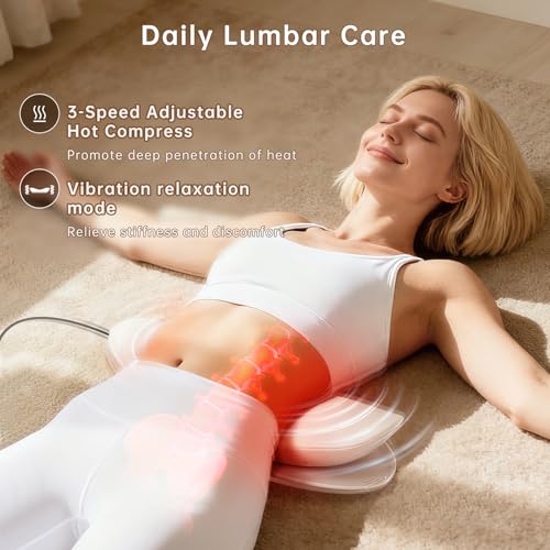 Zenopax 5-in-1 Electric Lumbar Traction Device, Lower Back Decompression - color: Warm Beige