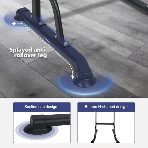 Adjustable Height Dip Bar Station, Multi-function Dip Station Pull Up Bar Full Body Strength Training Workout Fitness Equipment for Tricep Dips, Heavy Duty Dip Station for Home Gym - color: Dip Station