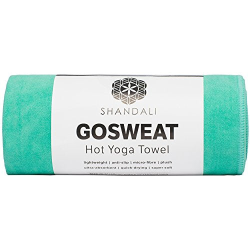 GoSweat Non-Slip Hot Yoga Towel with Super-Absorbent Soft Suede Microfiber in Many Colors, for Bikram Pilates and Yoga Mats.