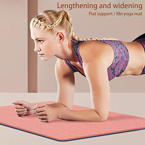 Yoga Mat with High Elasticity, Non Slip Gymnastics Mat Small Size TPE Mat with Cushioning Function for Yoga Pilates Sports Workout
