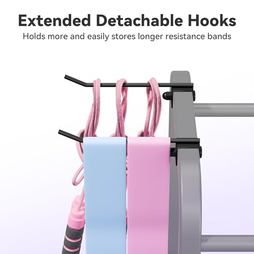 3-Tier Heavy-Duty Home Gym Storage Rack with Hooks and Smooth Wheels for Workout Gear