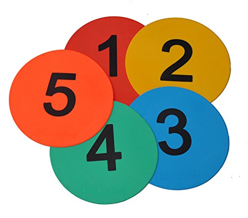 8inch Numbered Floor Spot Markers - style: 1-5