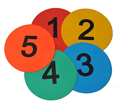 8inch Numbered Floor Spot Markers - style: 1-5