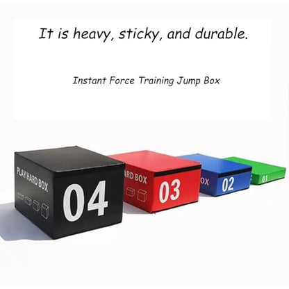 LICOME Jumping Training Box Soft Foam Enhanced Box Jumping Set Stackable Box for Home and Gym Can Be Provided Separately Or in Full - size: 90*75*15cm