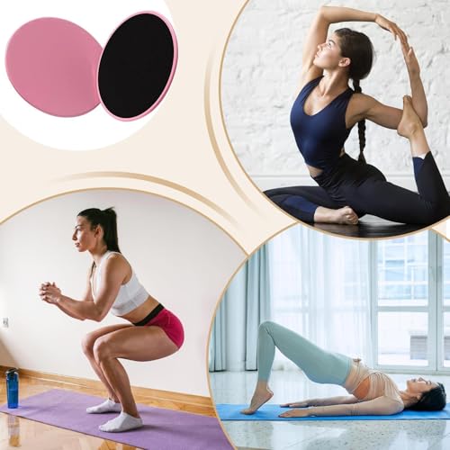 Exercise Core Sliders - ABS 17.5cm Diameter | Pilates Sliding Foot Balance Discs Fitness Gliding Discs | Core Training Yoga Squat Knee Workout Sliders For Home Gym Pilates Exercise Use
