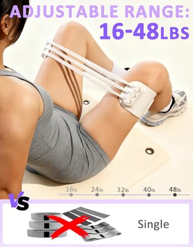 Adjustable Booty Resistance Bands with 5-Level, Non-Slip Glute Bands for Women, Wide Resistance Loop Bands for Butt and Leg Exercise