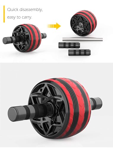 AB Wheel Roller, Exercise Abdominal Fitness Wheel, Work-out Strength-Training Roller, 11.2"W