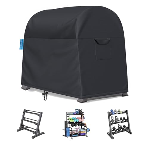 Dumbbell Rack Dust Cover, A-Frame Dumbbell Rack - Waterproof and Dustproof for Home Gym Dumbbell Set Brackets - color: Large - 41"L x 25"W x 33"H