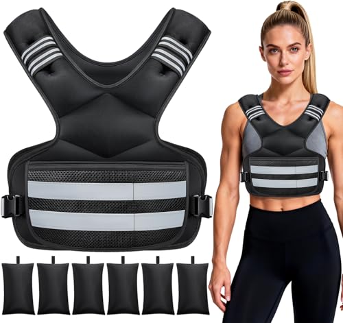 Adjustable Weighted Vest for Women and Men, 4-11lb/11-18lb/20-32lb Vest - size: 20-32 lbs