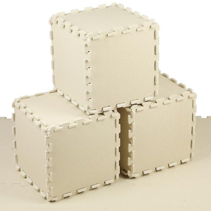 Nuanchu 60 PCS Kids Foam Puzzle Mat,White - color: White