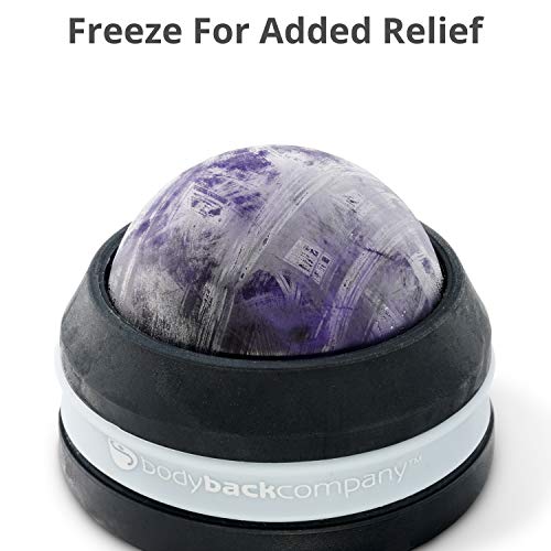 Body Back FSA Eligible Manual Massage Roller Ball | Deep Tissue Roller & Lacrosse Ball - Handheld Massager for Sore Muscles & Joint Pain | 360° Mobility Therapy Ball for Athletes & Fitness Recovery - color: Purple