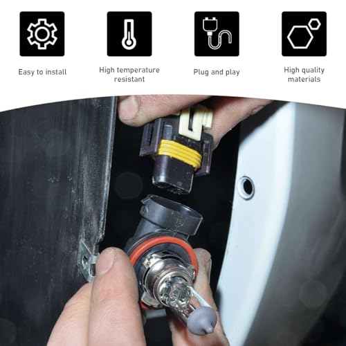 4 PCS 9005 9006 9012 HB3 HB4 Female Adapter Wiring Harness Sockets, Auto Wire Connector for Headlights Fog Lights, Headlamp Harness Connector Replacement, Car Accessories - style: 4 PCS
