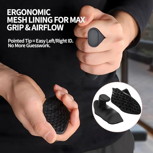 Anti-Slip Weight Lifting Gloves for Men & Women, Ergonomic Silicone Palm Workout Grips, Gym Training Gloves for Pull-Ups, Dumbbell, Barbell, Callus Protection - size: 1 Pair