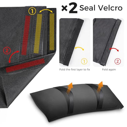 100 LBS Umbrella Base Weights Fillable Sandbags, 2 Packs Sand Bags for Weight, Outdoor Weatherproof Heavy Duty Weight Sandbag for Furniture Umbrella Stand Garden Cantilevers Poolside Accessories