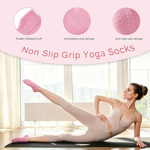 Pilates Equipment Kit for Home Workout, Pilates Ring and Ball Set with Adjustable Ankle Wrist Weights, Resistance Bands, Tape Measure, Bag, Pilates Essentials Accessories for Women Yoga