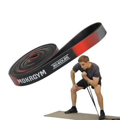 Resistance Band – Natural Rubber, Non-Allergenic & Durable,Portable for Home, Gym & Outdoor Workouts Fitness Exercise and Rehabilitation (Green,50-125 LBS)
