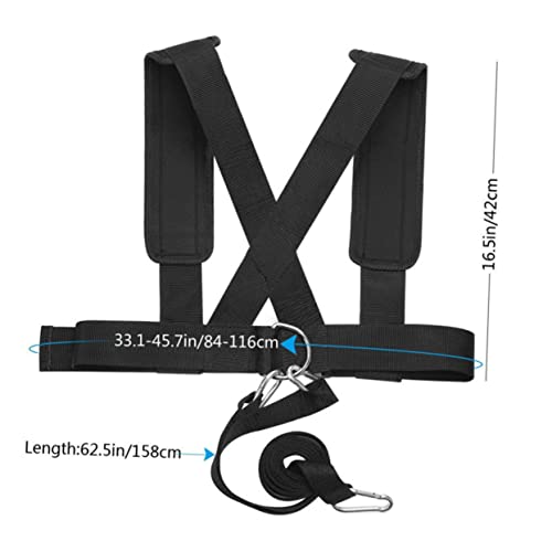 2pcs Resistance Sled Harness for Fitness Training and Running Speed Enhancement Portable Shoulder Straps Belt for Strength Workouts and Outdoor Sled Pulling