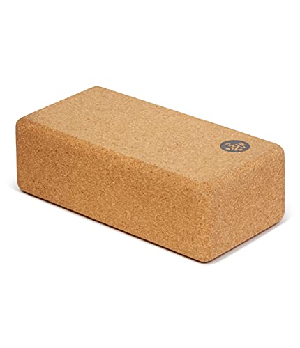 Manduka Yoga Block - Fine-Grain Block, Yoga Equipment, Home Gym Accessory, Pilates Tool, Lightweight for Travel, Extra Firm Workout Accessory with Comfortable Edges - size: 3" x 4" x 8.5"