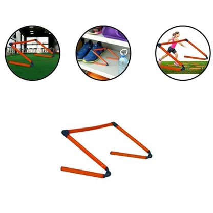 Foldable Speed Agility Hurdles for Football Training Adjustable Compact Portable Training Hurdle for Sports Fitness