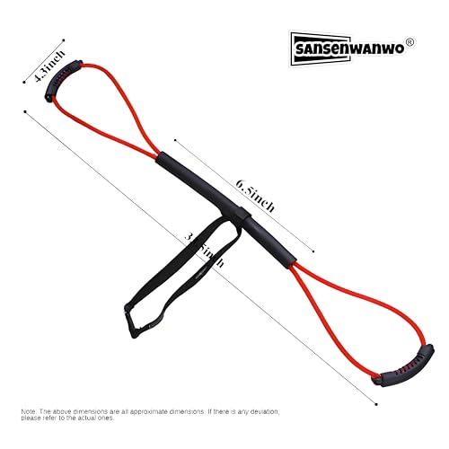 𝘀𝗮𝗻𝘀𝗲𝗻𝘄𝗮𝗻𝘄𝗼 Boxing Resistance Bands for Speed, Strength – Ideal for Fighters, Fitness Enthusiasts to Enhance Combat Techniques and Home Training with Varied Resistance Levels - color: Red 2.0