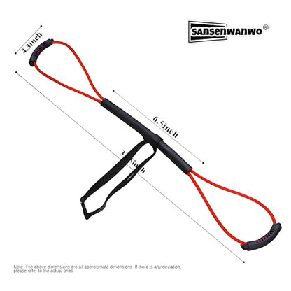 𝘀𝗮𝗻𝘀𝗲𝗻𝘄𝗮𝗻𝘄𝗼 Boxing Resistance Bands for Speed, Strength – Ideal for Fighters, Fitness Enthusiasts to Enhance Combat Techniques and Home Training with Varied Resistance Levels - color: Red 2.0