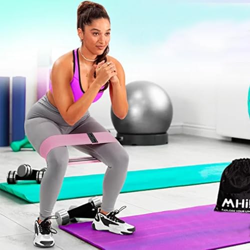 Booty Bands for Women - Non-Slip Workout Bands with 3 Styles - Resistance Band Workout with Mesh Bag for Women, Men, Legs, Hip, Butt