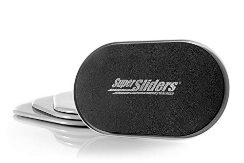 Super Sliders4744095N Reusable XL Heavy Furniture Sliders for Carpet- Quickly and Easily Move Any Item, 9-1/2" x 5-3/4' Gray (4 Pack) - color: Grey, size: For Hard Surfaces - Pack of 4