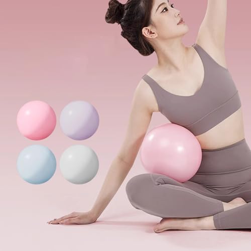 25cm Soft Pilates Ball 10Inch Exercise Gym for Pilates, Cores Training, Physical Therapies and Balances Cores Training